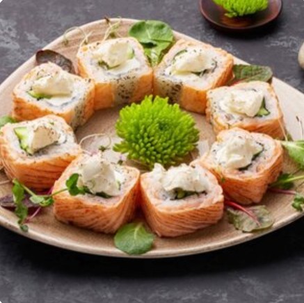 Филадельфия с опаленным лососем