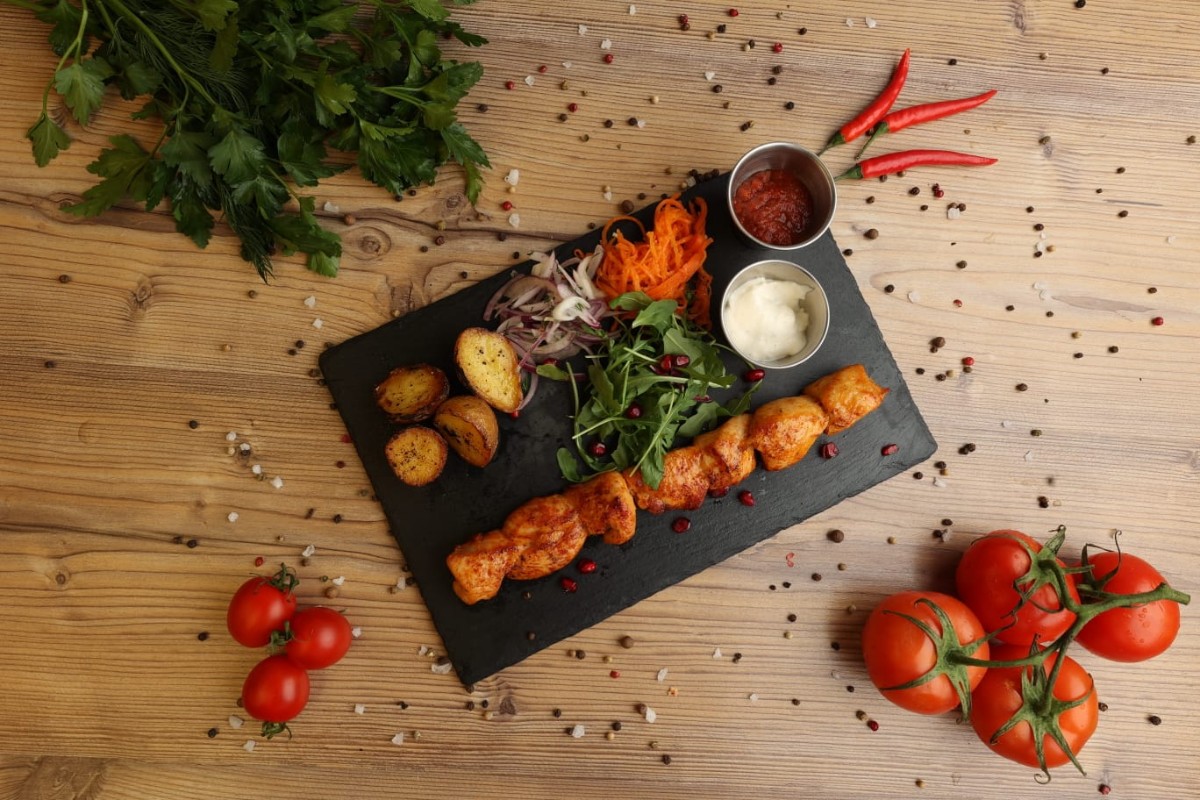 Шашлык из филе куриной грудки