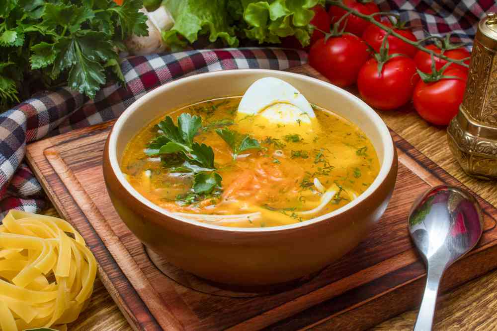 Лапша куриная