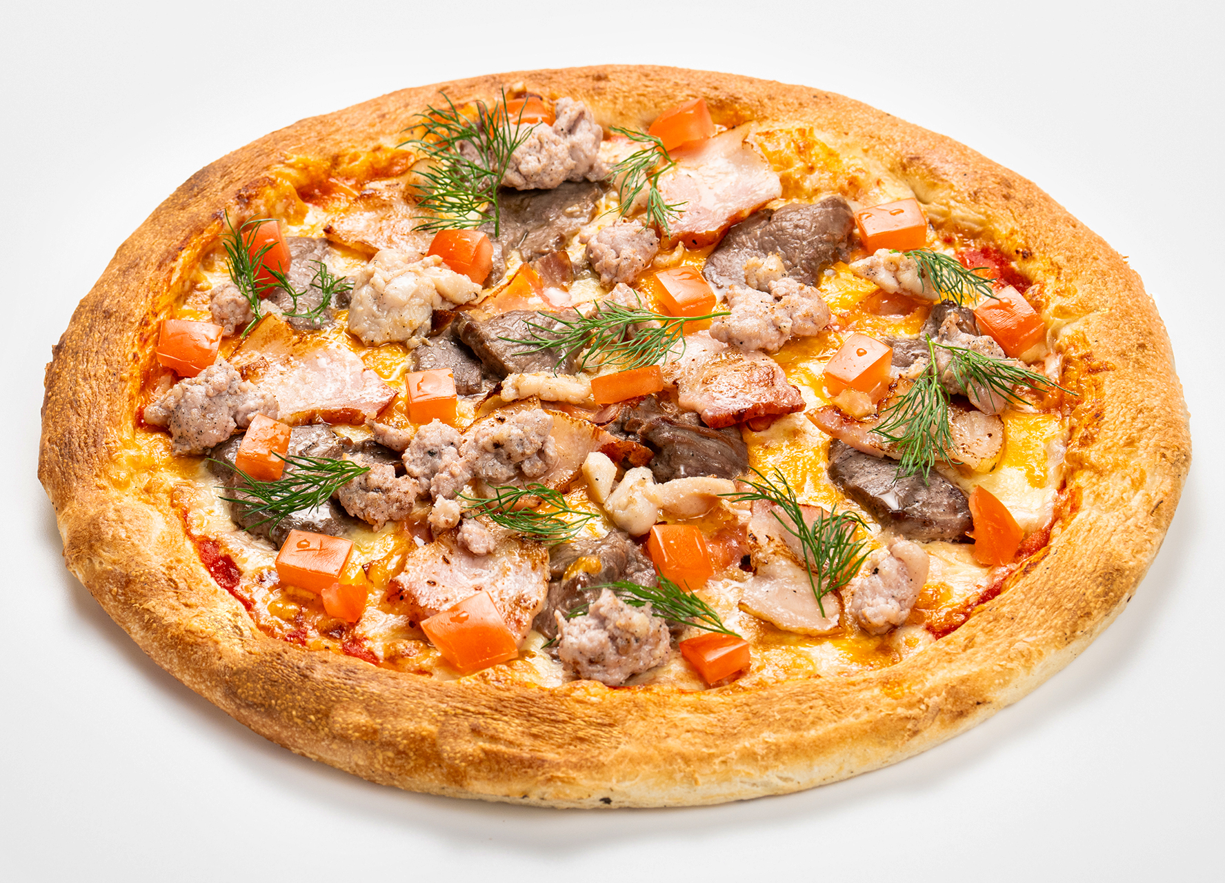 Мясное ассорти 26 см традиционное тесто