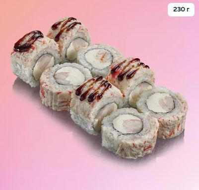 Филадельфия с крабом и креветкой