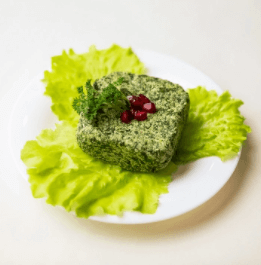 Шпинат с грецкими орехами