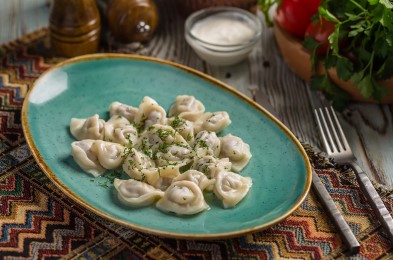 Пельмени отварные из говядины