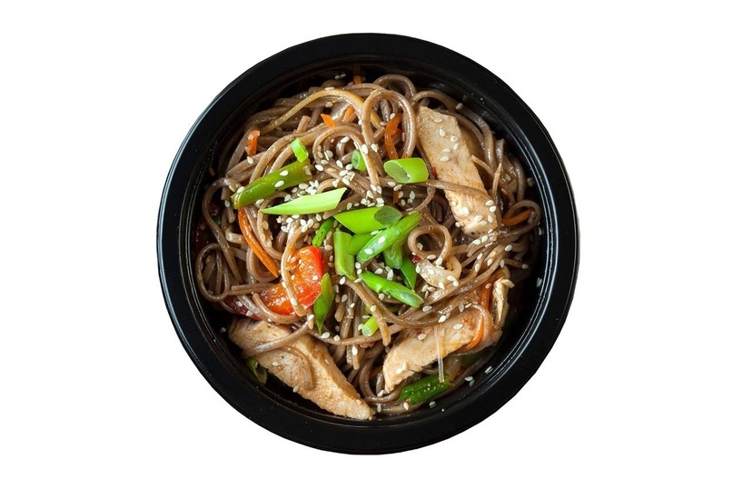 Соба с лососем