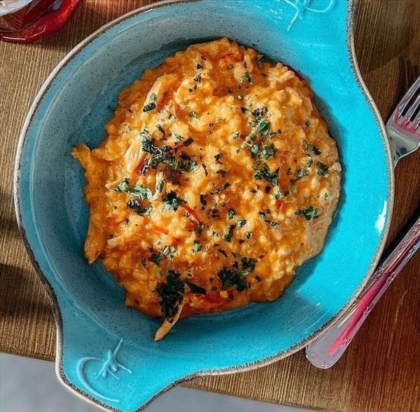 Ризотто с курицей и болгарским перцем