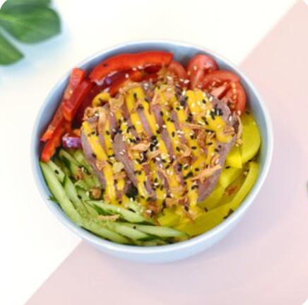 Поке Медовый ростбиф 