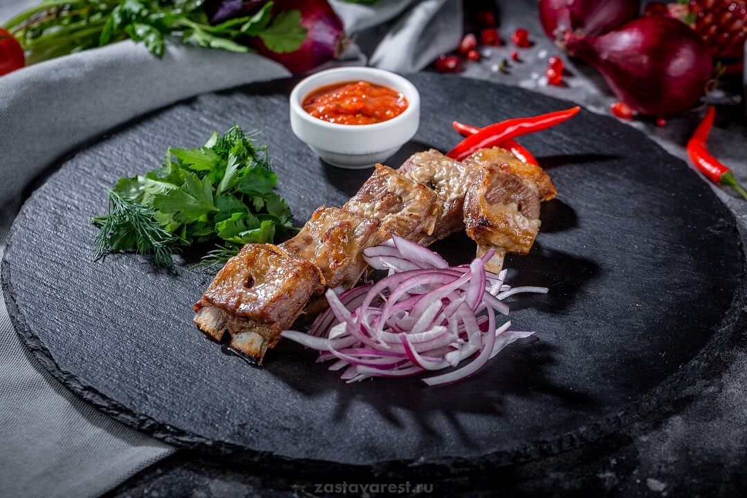 Шашлык из свиных ребрышек