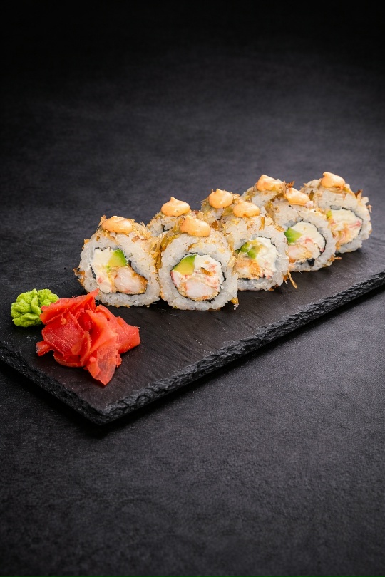 Бонито с креветками