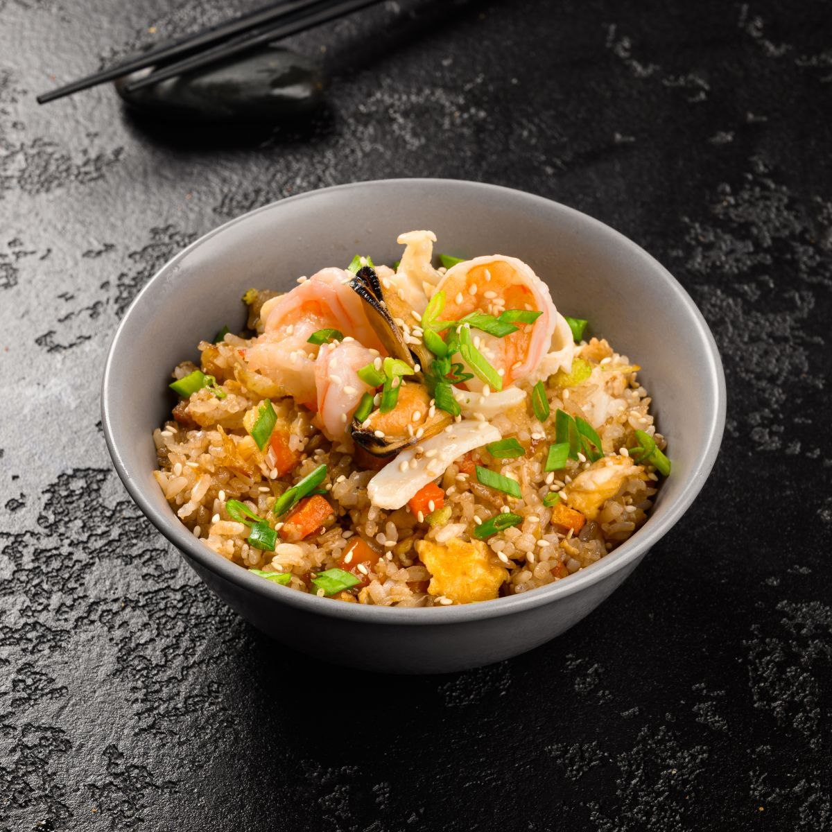 Рис с морепродуктами