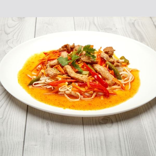 Лапша по-тайски с креветками