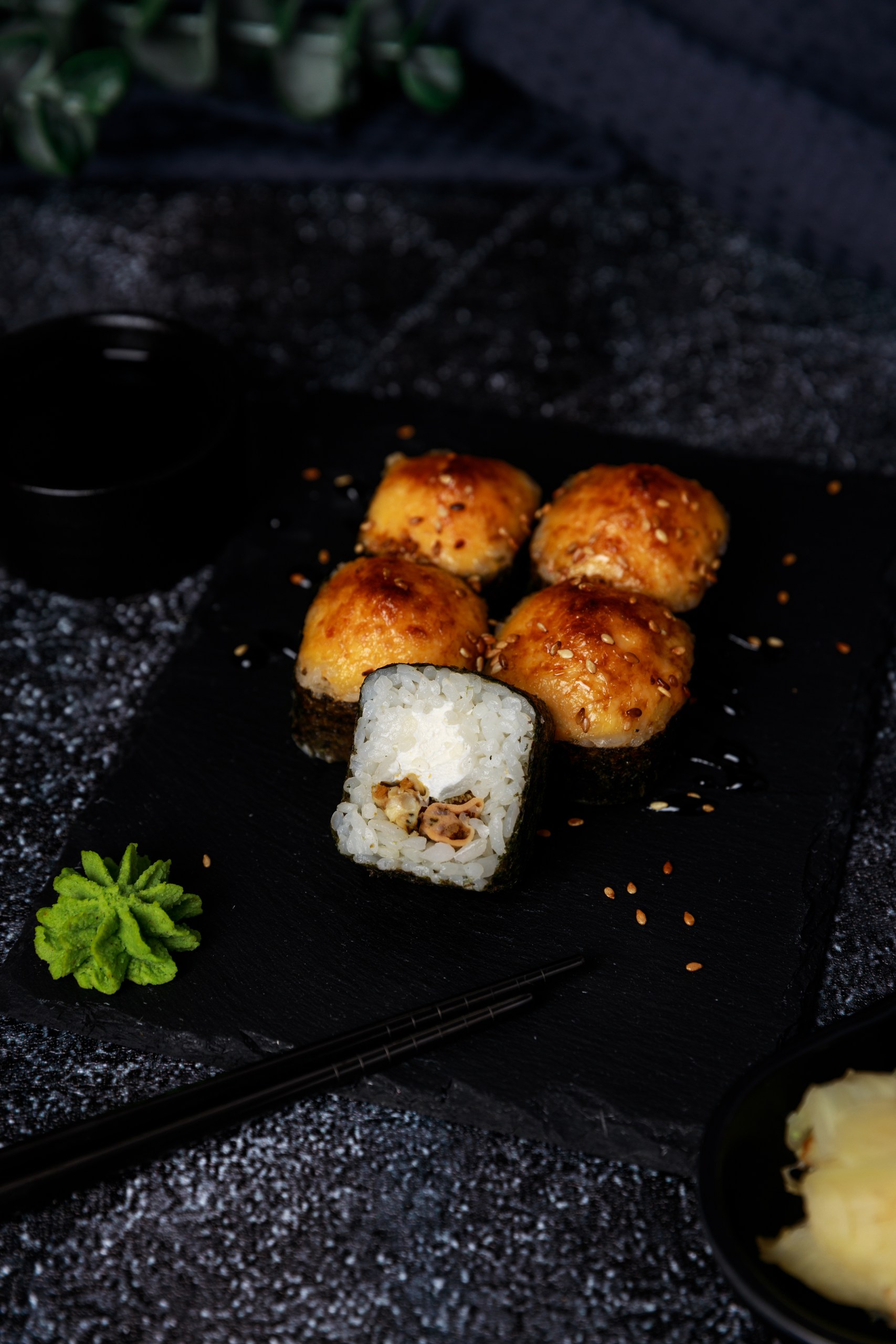 Запечённый с мидиями 5шт.