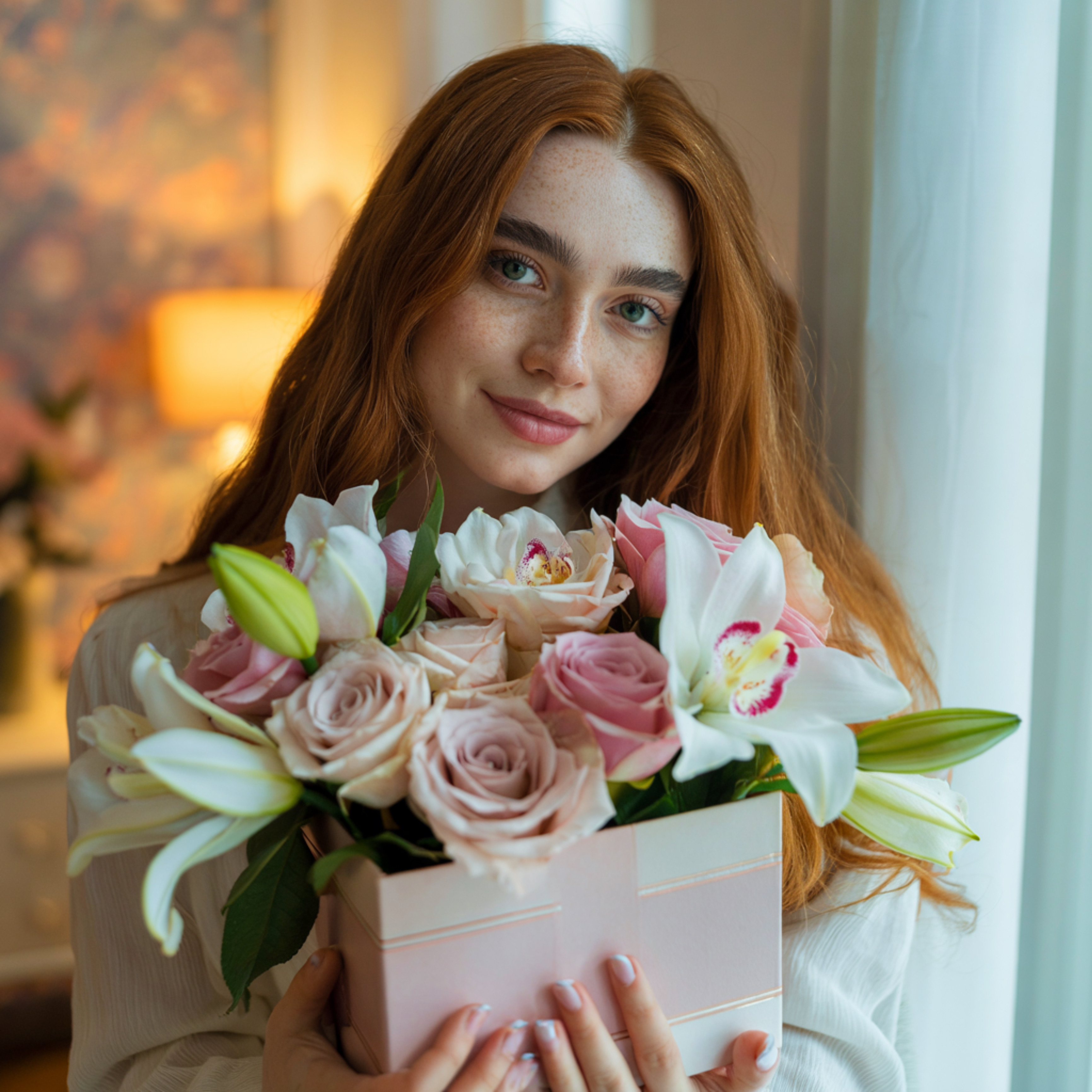 Букет из Лилии и Розы