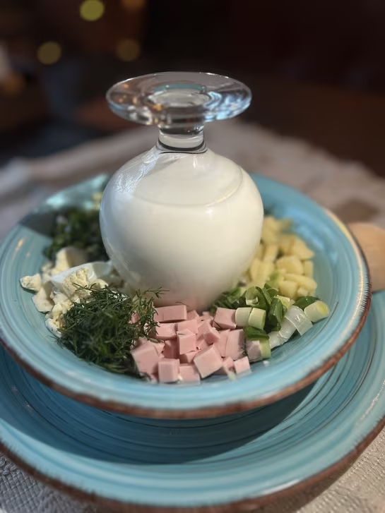 Окрошка на кефире