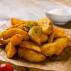 Картофель к пицце-короне: дольки