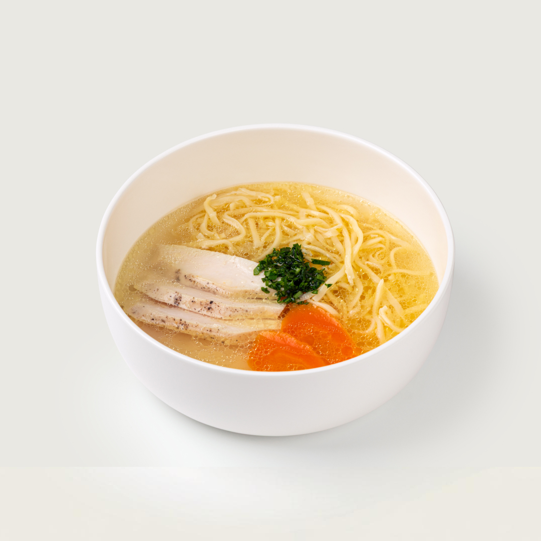 Суп куриный с домашней лапшой