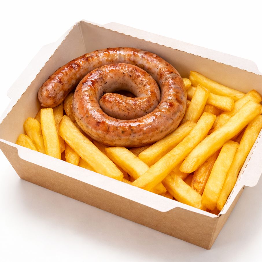 Донер бокс с колбаской по-ганноверски