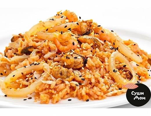 Рис с морепродуктами