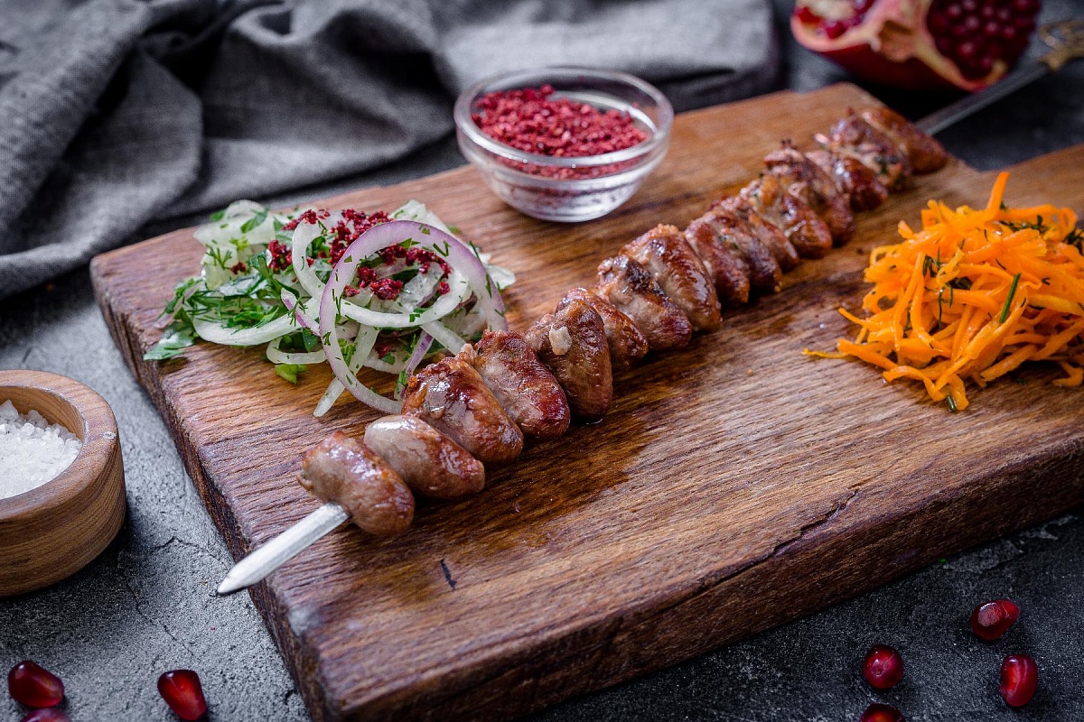 Шашлык Куриные Сердечки