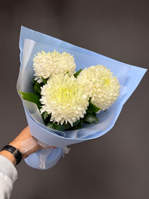 Букет из 3 хризантем "Магнум"