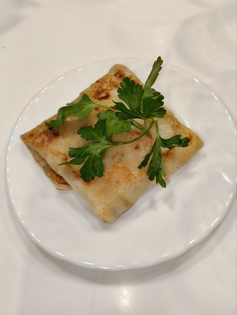 Блинчик с мясом и луком