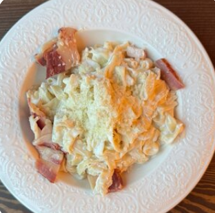 Паста ручной работы Карбонара (стандартная порция)