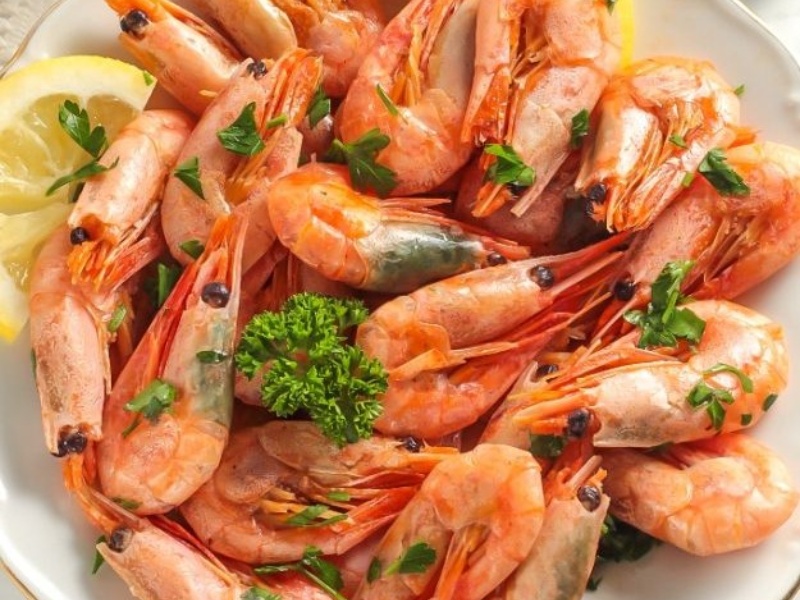 Креветки отварные