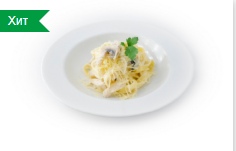 Феттуччине с курицей и грибами
