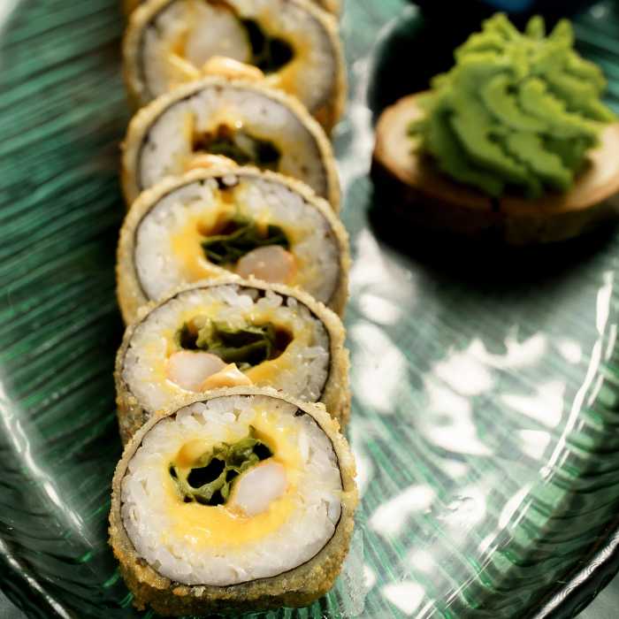 Темпура с креветкой и сыром