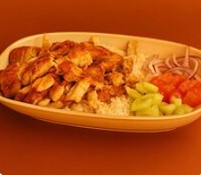 Азербайд. Донер на плове из курицы