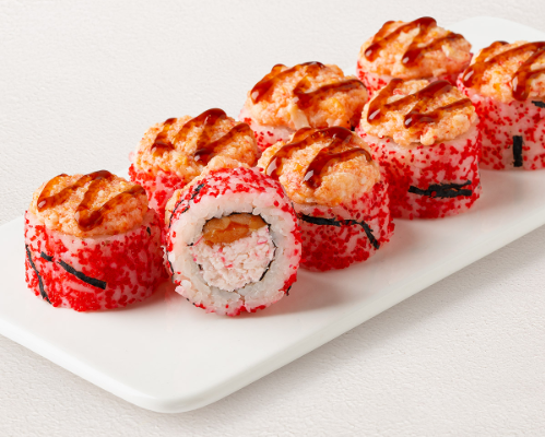 Ролл Эби краб с лососем