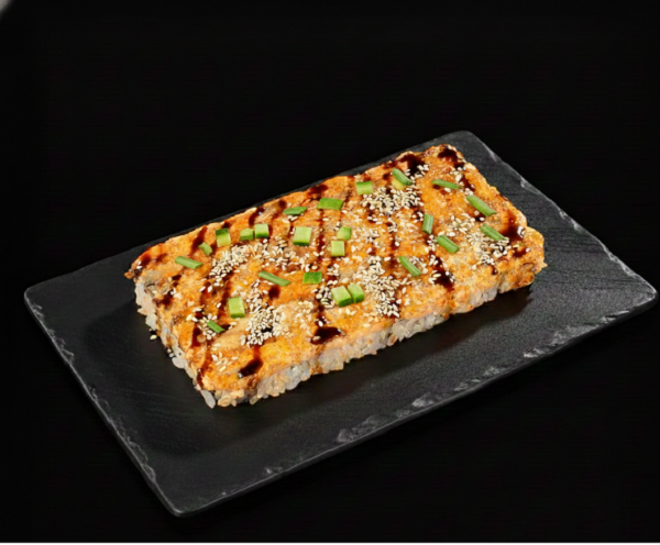 Креветки запеченные на рисе