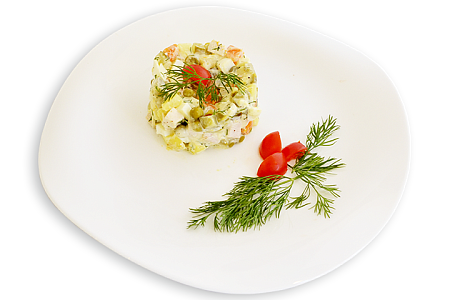 Оливье с курочкой