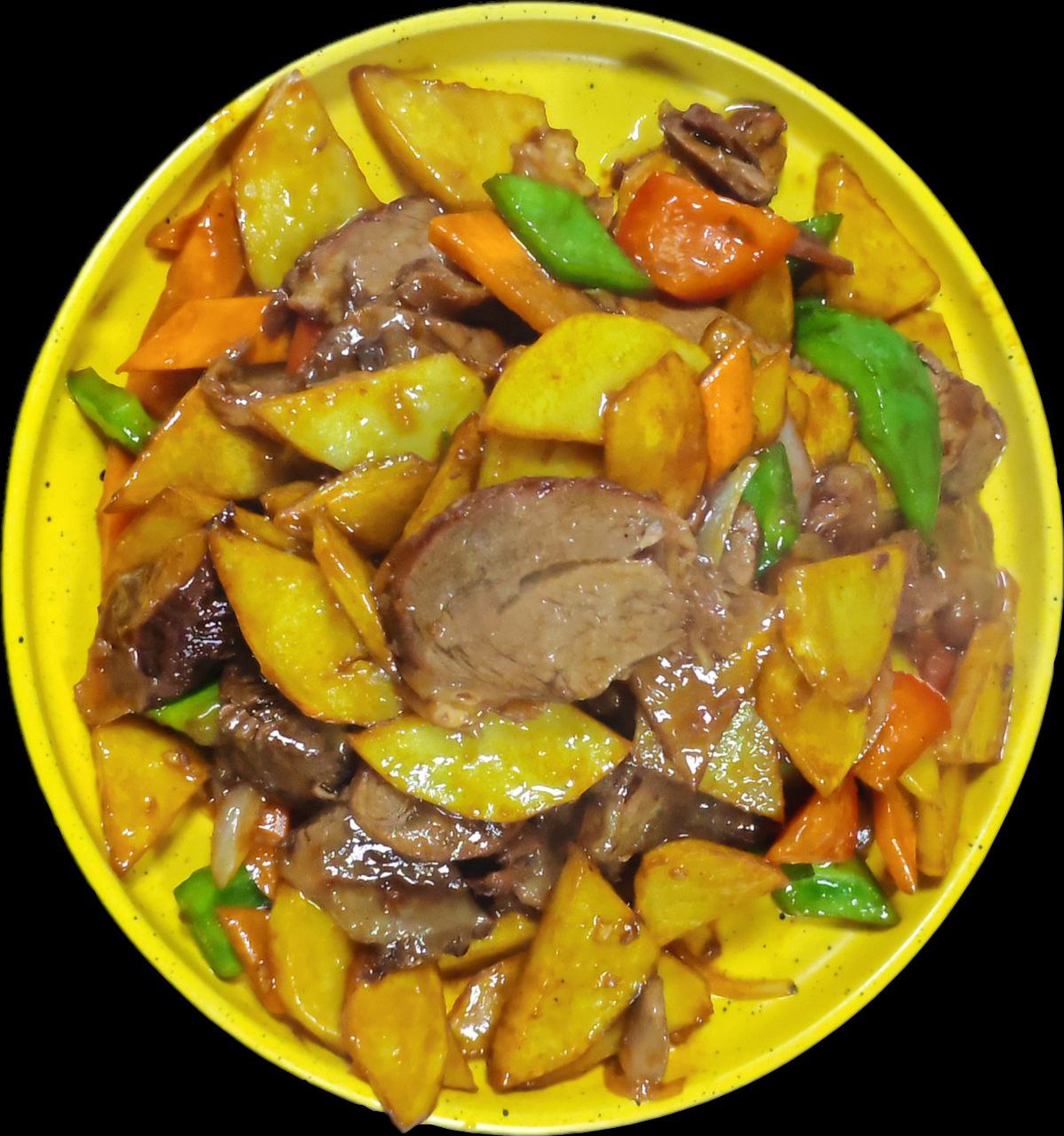 Картофель с говядиной