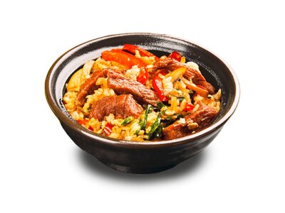 Китайский рис с говядиной
