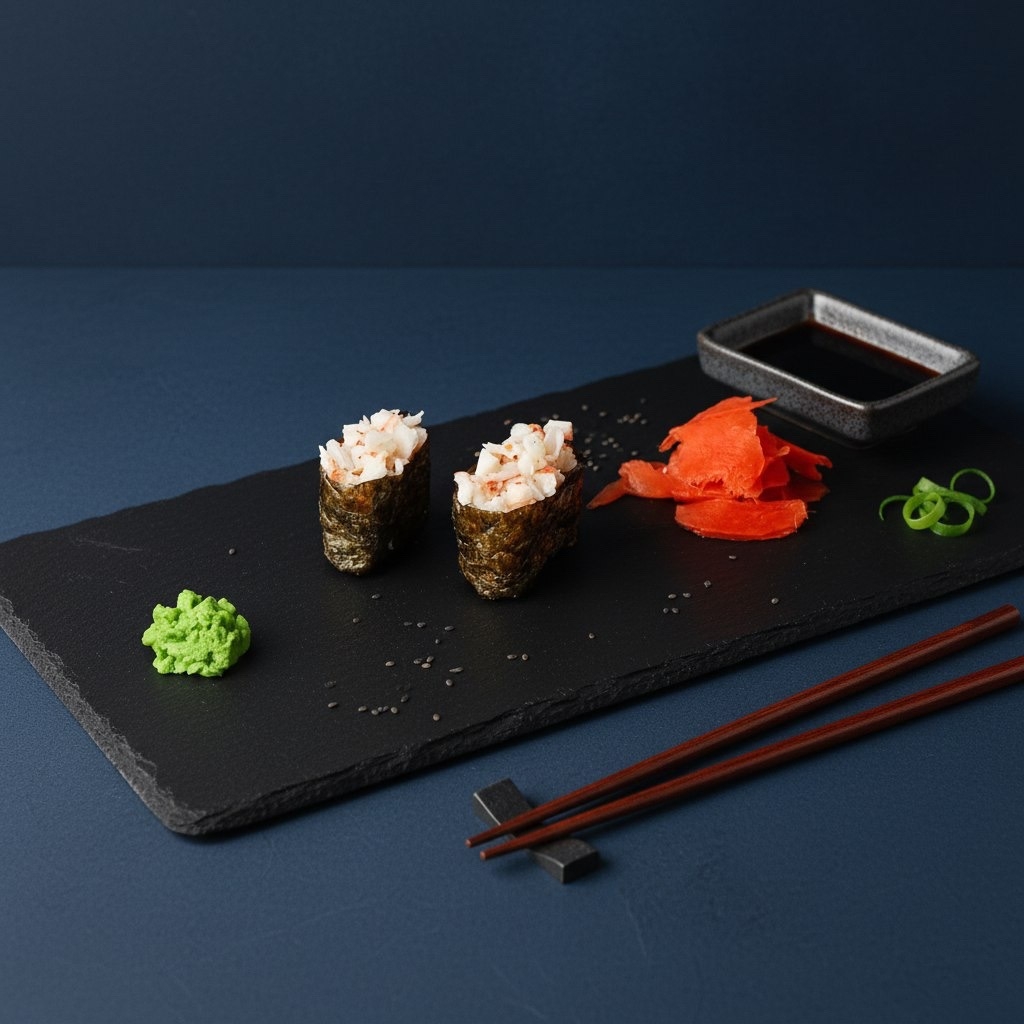 Гункан с крабом