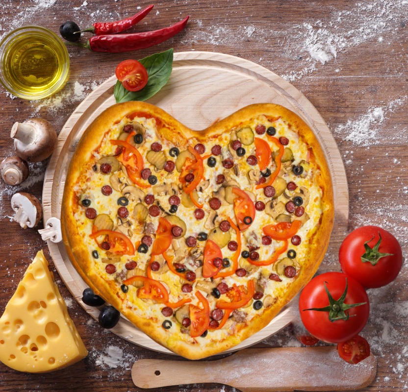 Сердце Биг биг пицца 42см