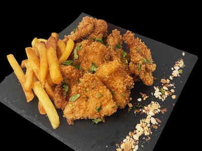 Корейские байтсы и картофель фри