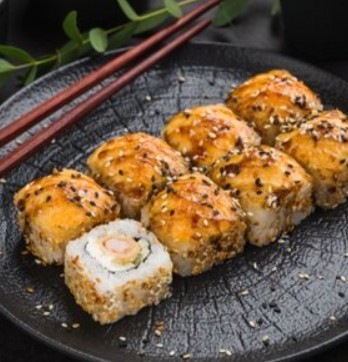 Ролл запечённый с креветкой