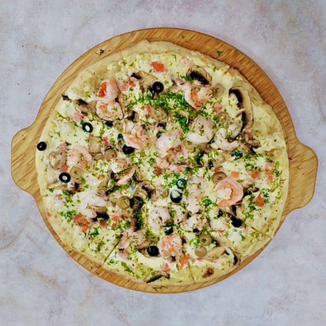 С креветками 23см