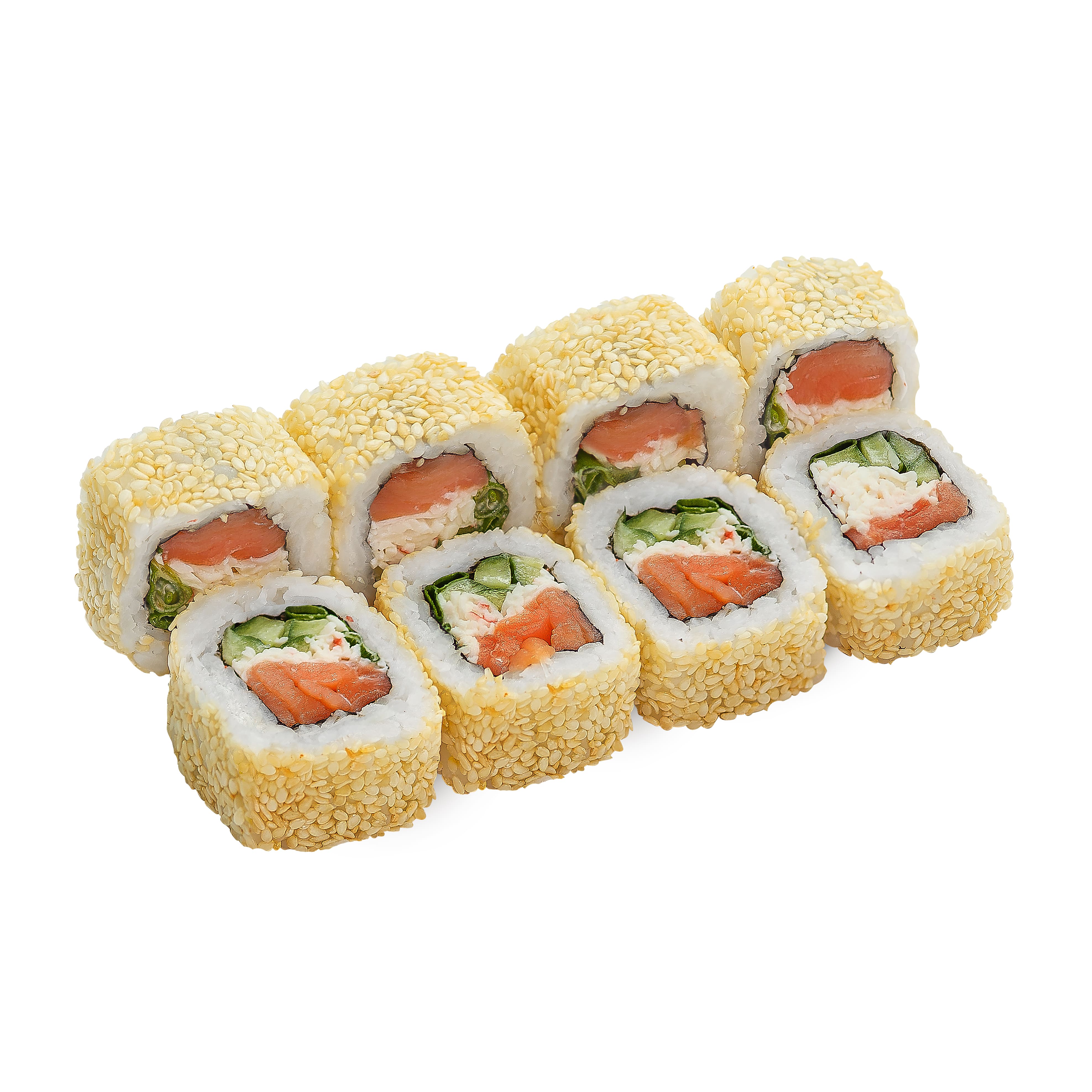 Копченый лосось и краб