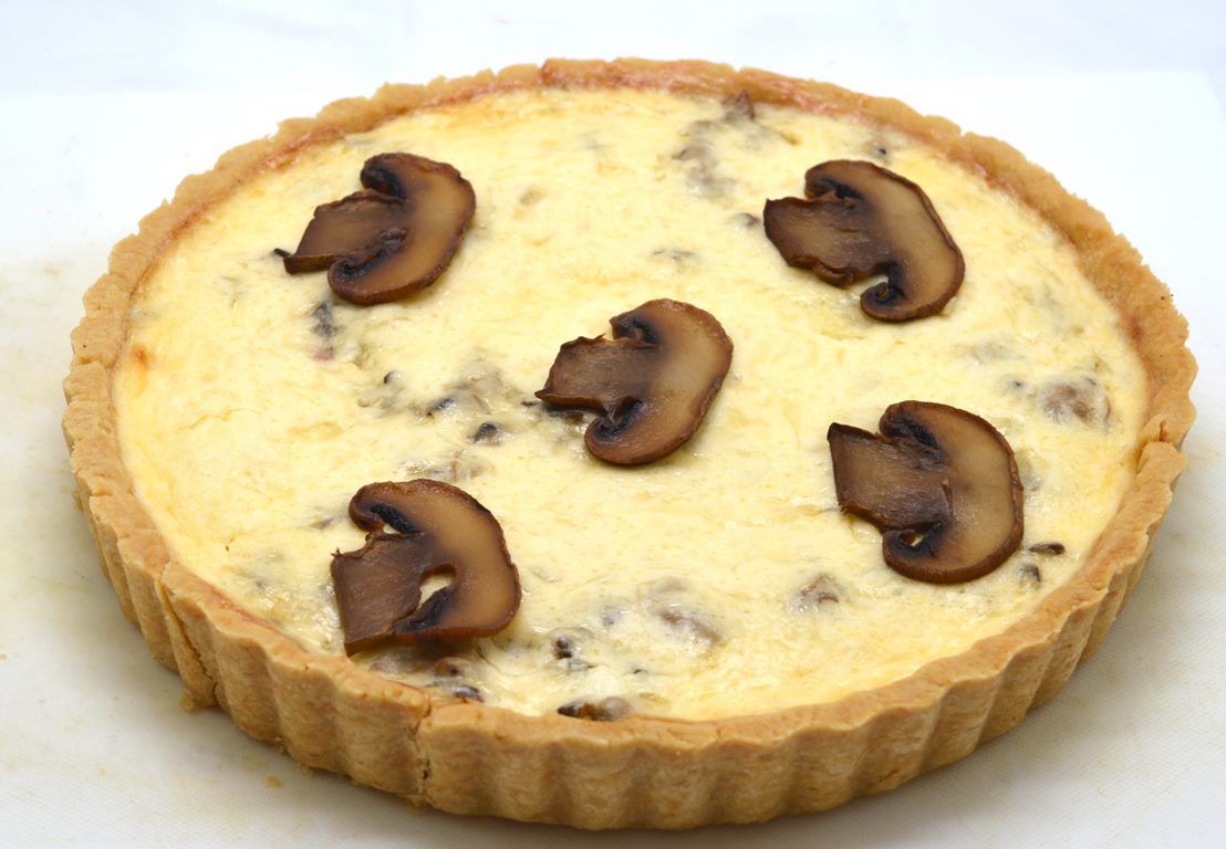Пирог заливной с курицей и грибами