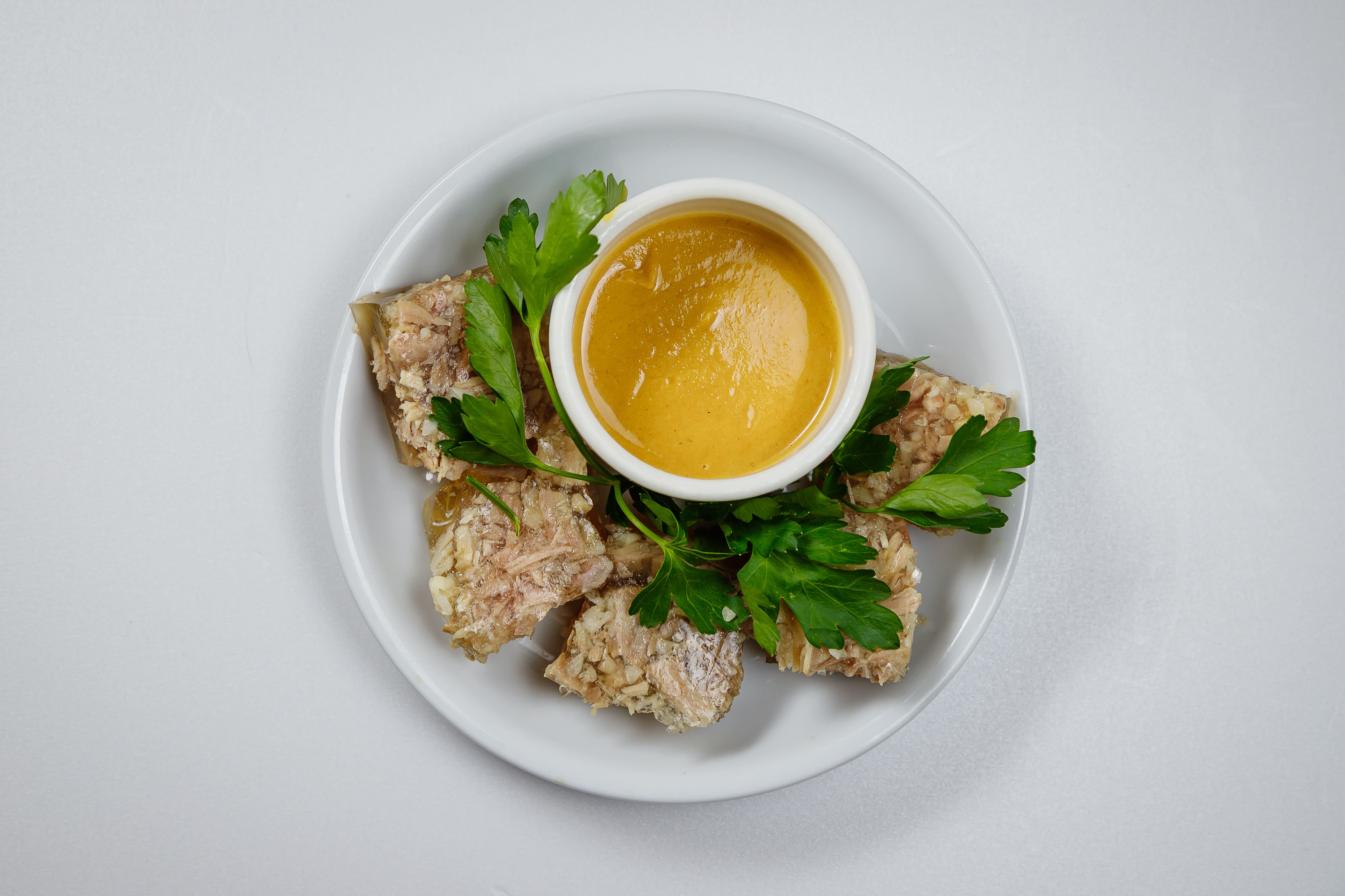 Холодец c горчицей