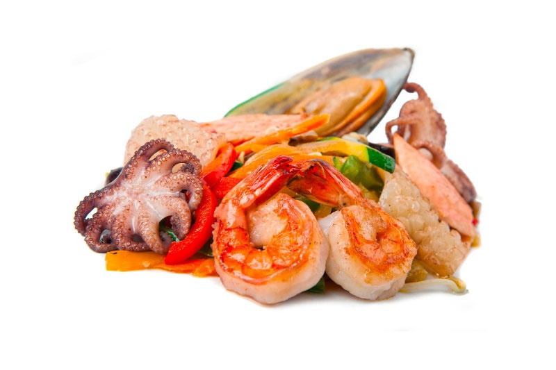 Добавка микс морепродуктов 80 гр.
