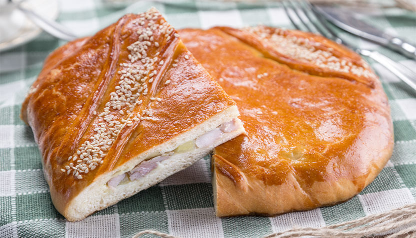 Пирог с курицей и картофелем 1 кг