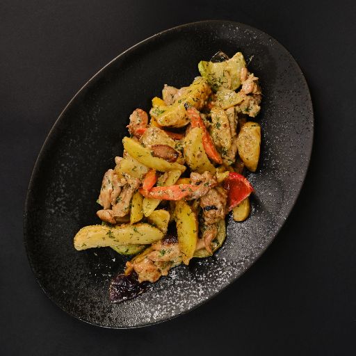 Жаркое из свинины с овощами