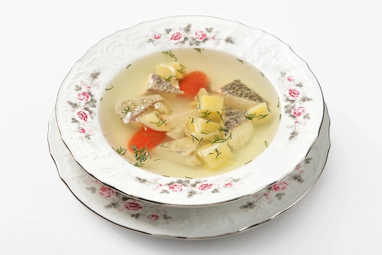 Уха с байкальской рыбой