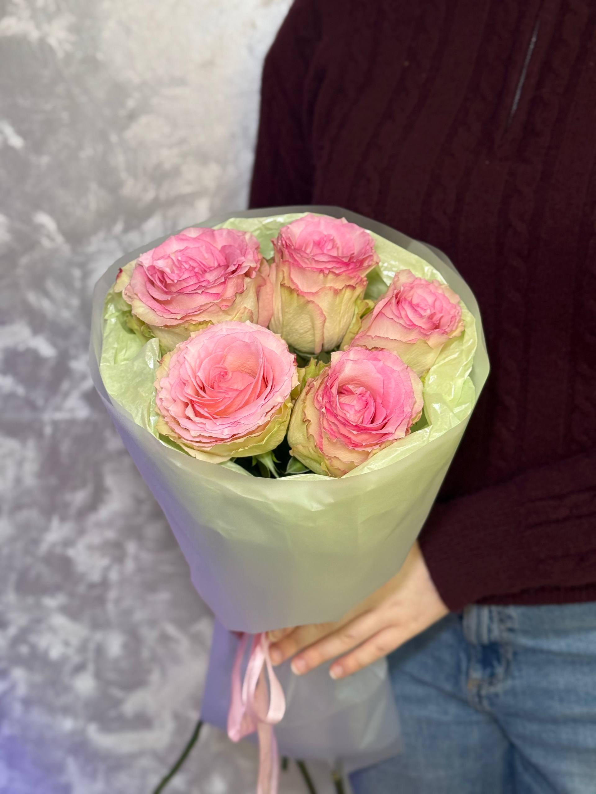 Монобукет из розовых роз «Эсперанса»