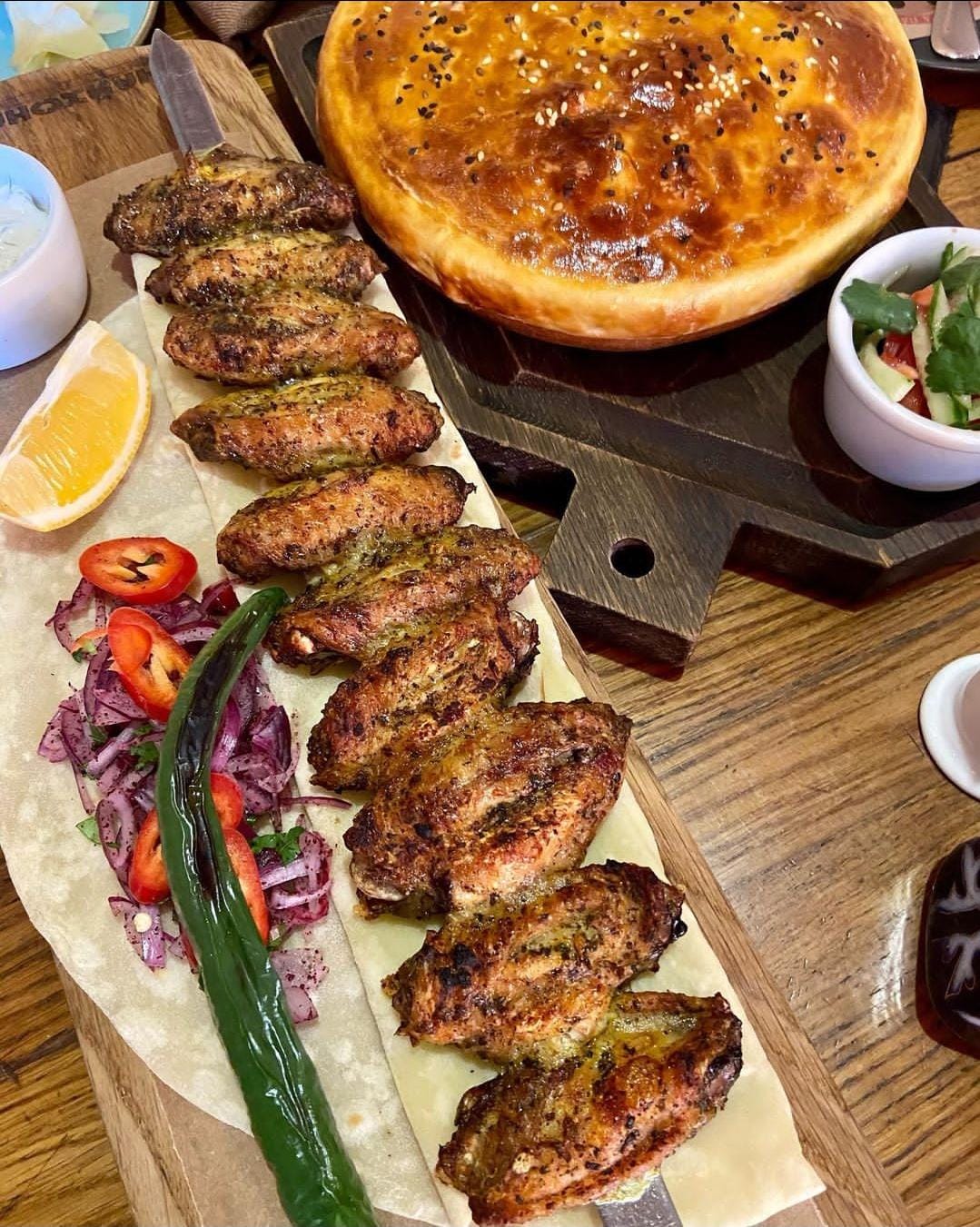 Сет шашлычный  из куриных крылышек