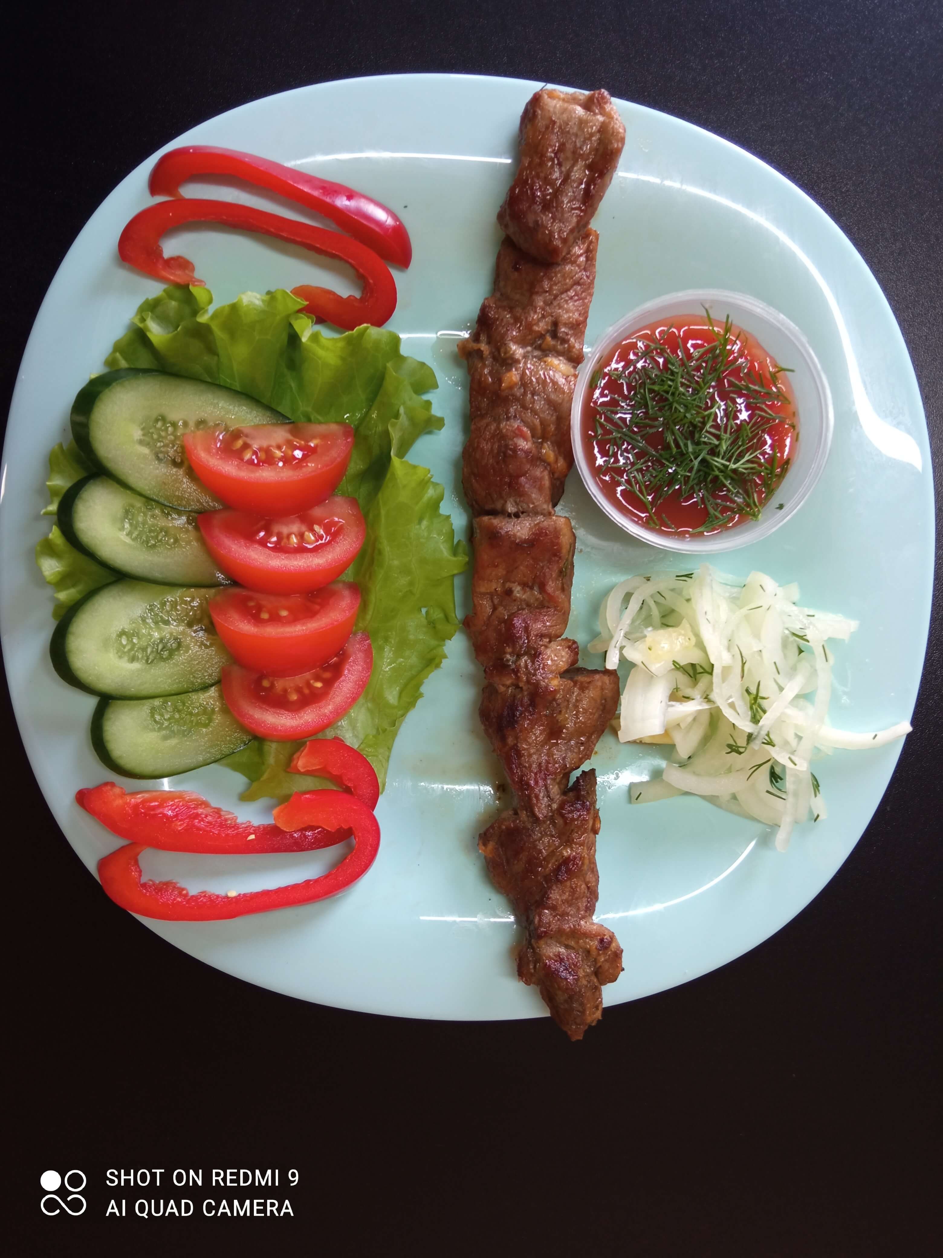 Шашлык из свиной шеи