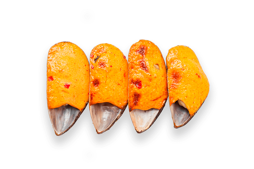 Мидии спайси соус